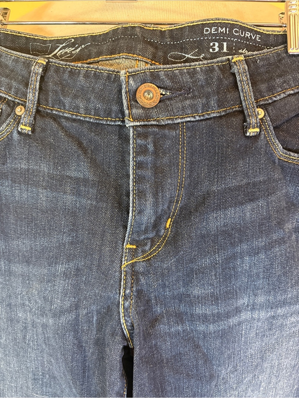 Levi’s Demi Curve Low Rise Dark Blue Jeans - Women - Picture 2 of 7